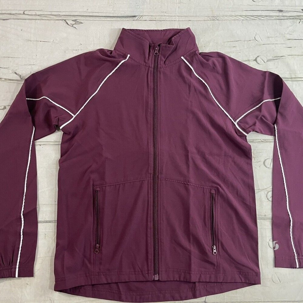 Soffe Womens Junior Classic M Lightweight Warmup Jacket Full Zip/Pocket NEW